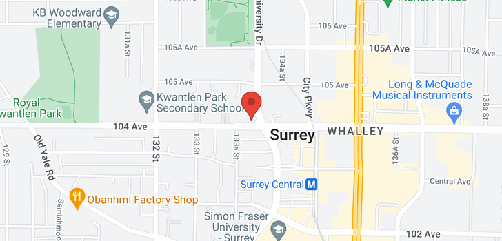 map of 505 13399 104 AVENUE
